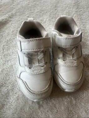 Stride Rite White Velcro & Lace-Style Kids Sneakers